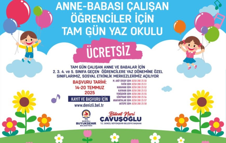 Denizli Büyükşehir Belediyesi’nden çalışan ailelere büyük destek