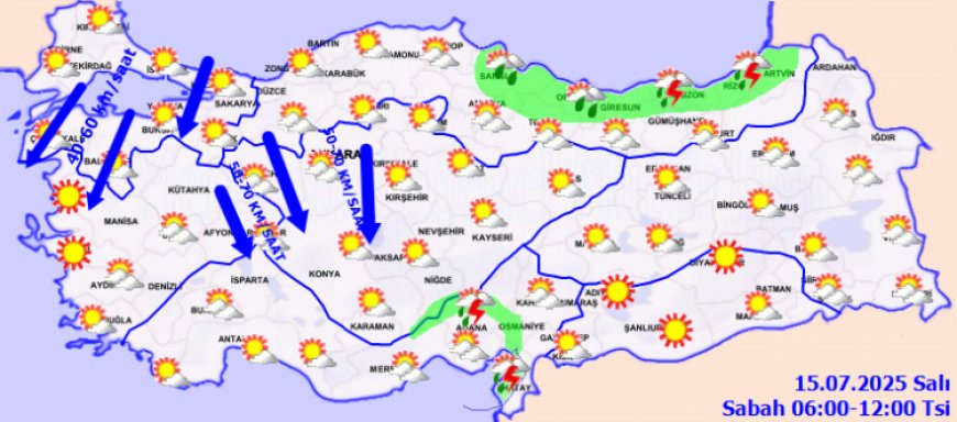 Artvin ve Rize’ye kuvvetli yağış uyarısı!
