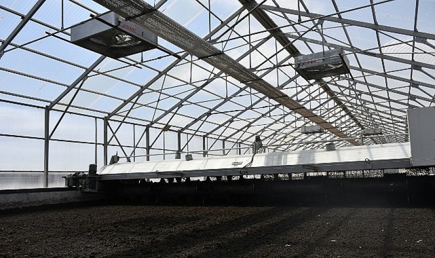 Solar Çamur Kurutma Tesisi’nde 15 ton çamur kurutuluyor