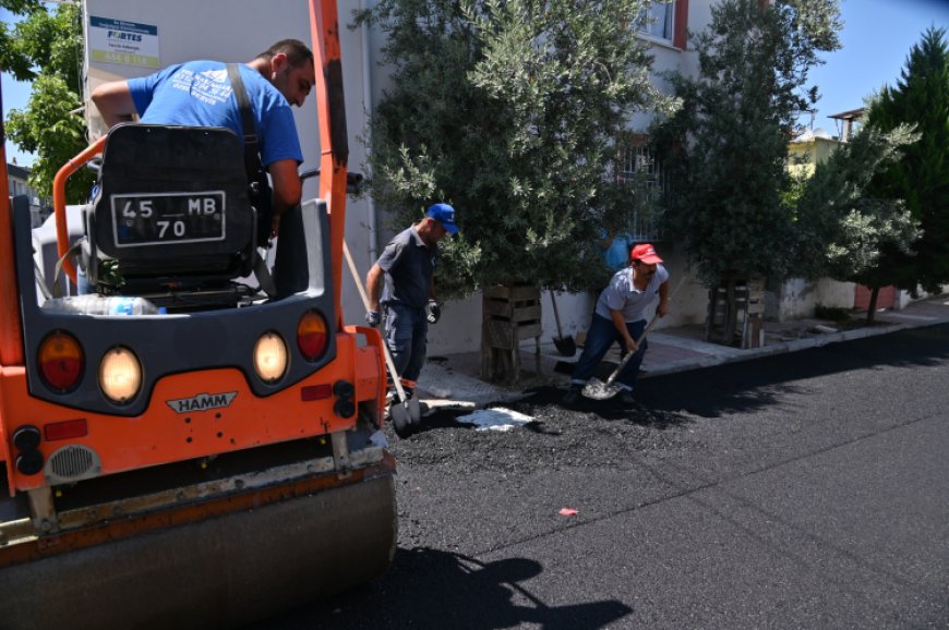 Manisa Büyükşehir’de yol yenilemelerine devam