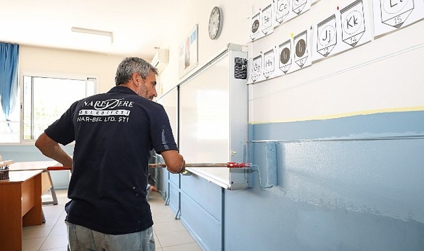 Narlıdere Belediyesi’nden okullara bakım onarım desteği