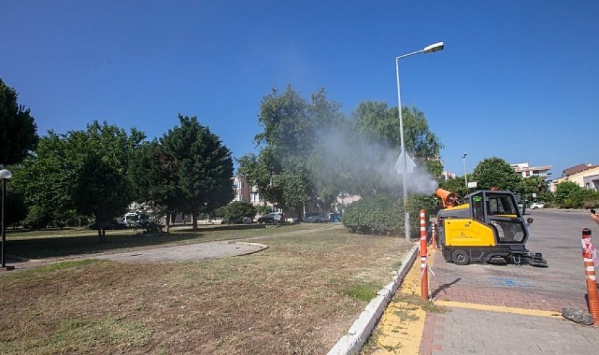 Güzelbahçe Belediyesi üç ay sürecek kapsamlı ilaçlama çalışması başlattı