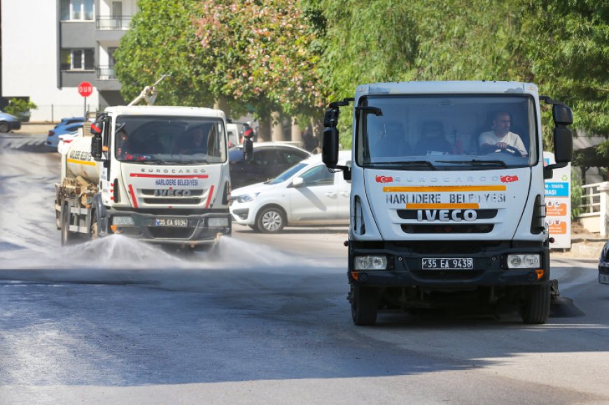 İzmir Narlıdere’de mahalle mahalle temizlik seferberliği… Mahalle temizlik timi iş başında
