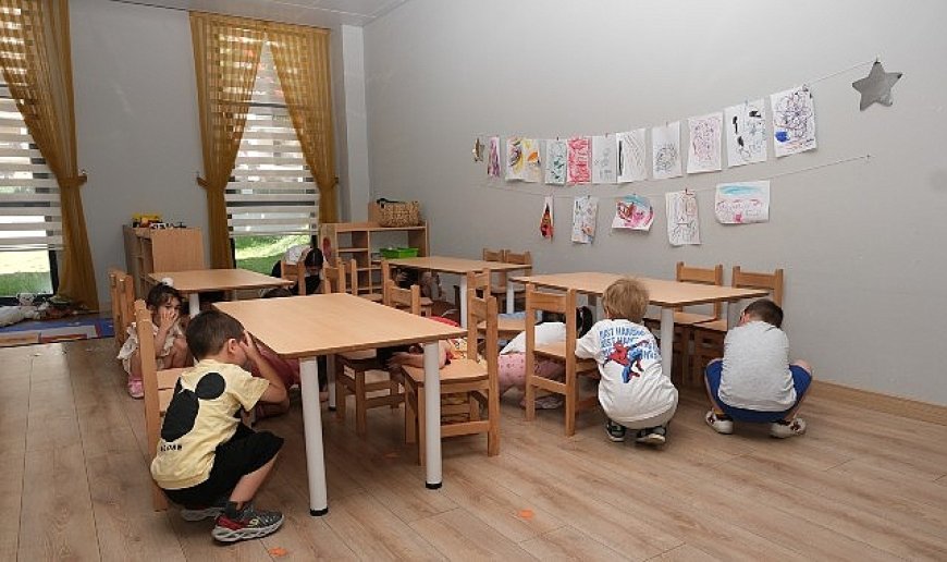 Minik öğrenciler afet tatbikatıyla bilinçlendi