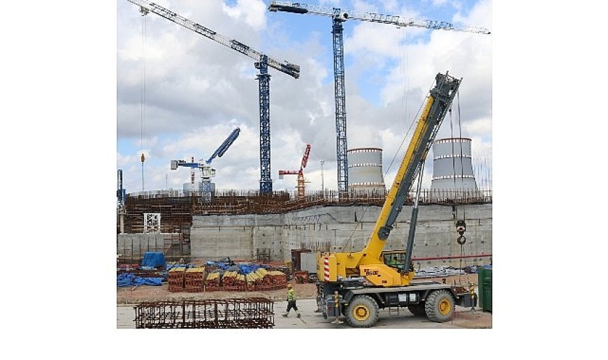 Leningrad NGS-2’nin 4’üncü Güç Ünitesinin Sahasında Güvenlik Binasının Temel Betonlama İşlemi Tamamlandı