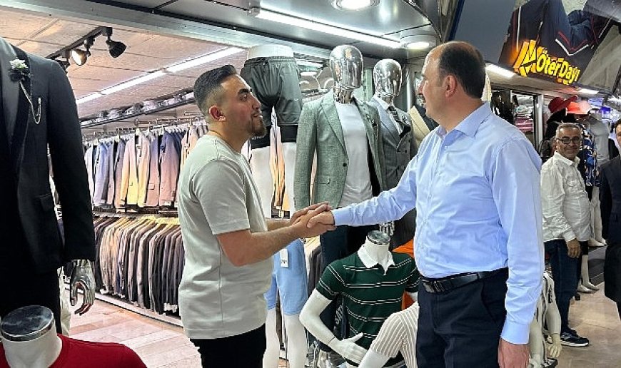 Başkan Altay Bayram Alışverişine Çıkan Konyalıları ve Esnafları Ziyaret Etti