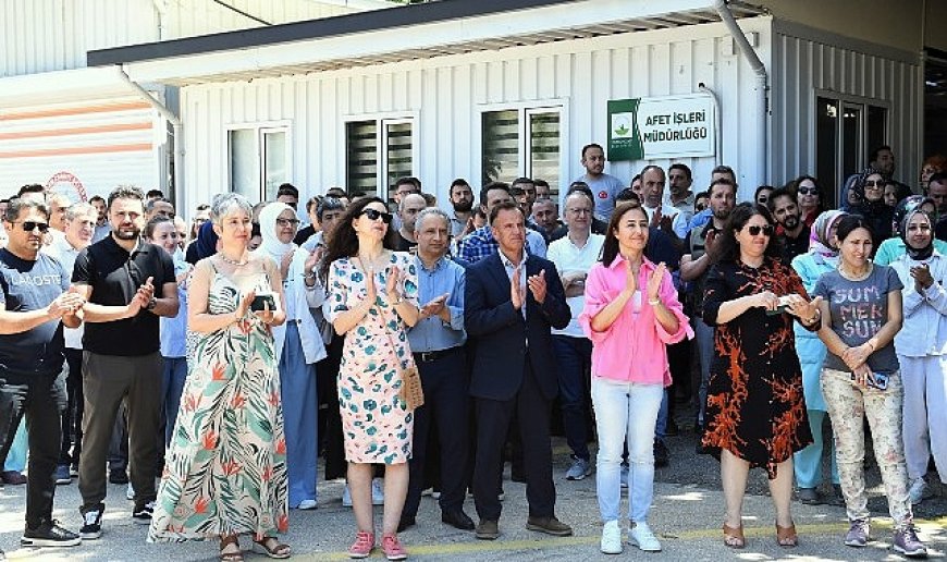 Başkan Aydın mesai arkadaşlarıyla bayramlaştı