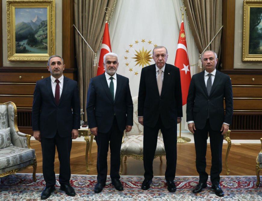 Cumhurbaşkanı Erdoğan, DSP ve HÜDA PAR liderlerini kabul etti