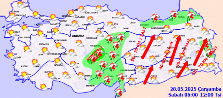 Türkiye’de kuvvetli yağış ve fırtına alarmı!
