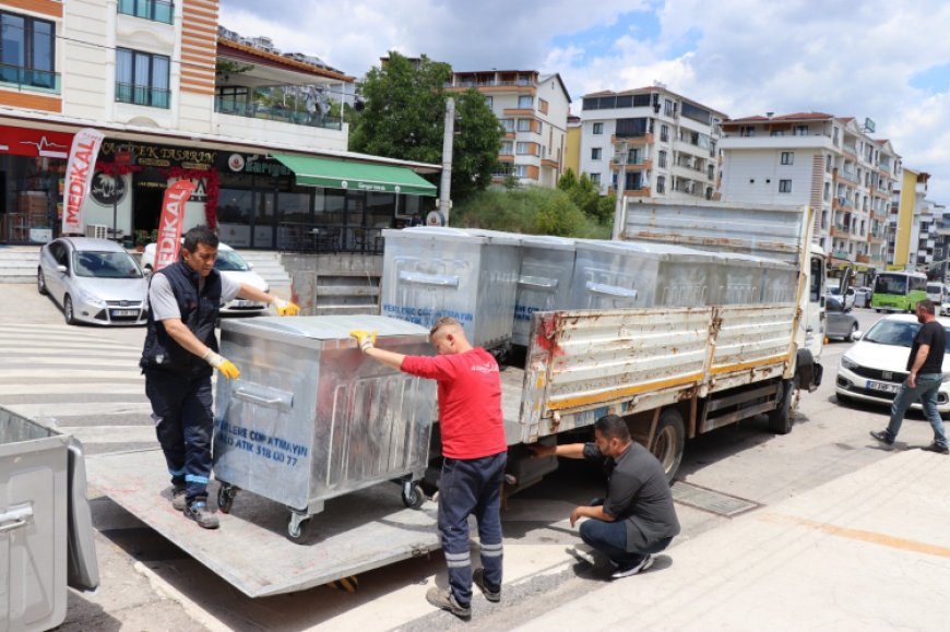 Daha temiz İzmit için yeni konteynerler sahada