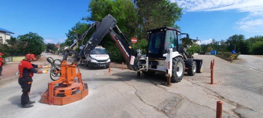 Kocaeli’de yol güvenliği için baca ve ızgaralar yenileniyor