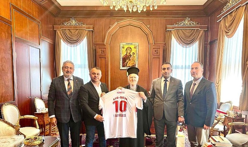 Bekir Ayaz’dan Fener Rum Patriği 1. Bartholomeos’a nezaket Ziyareti