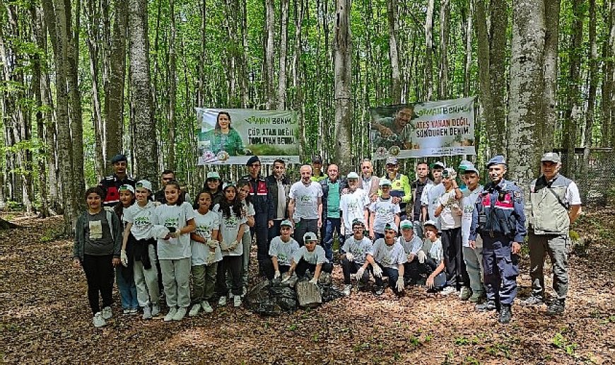 Gölcüklü minik ellerden anlamlı farkındalık ‘Ormanlar Benim’