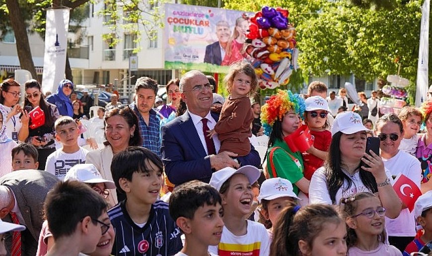Gaziemir’i 23 Nisan coşkusu sardı