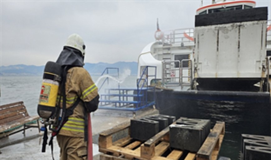 İZDENİZ’den yangın tatbikatı