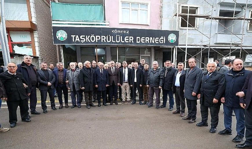 Başkan Büyükakın, Körfez Taşköprülüler'e misafir oldu