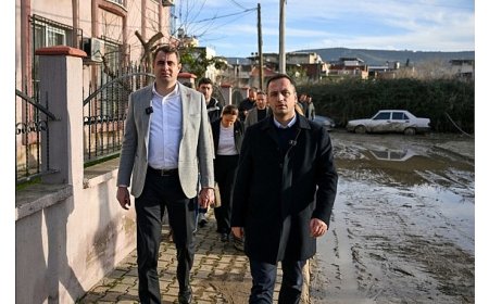 Eşki ve Güç selden etkilenen mahallelerde incelemelerde bulundu