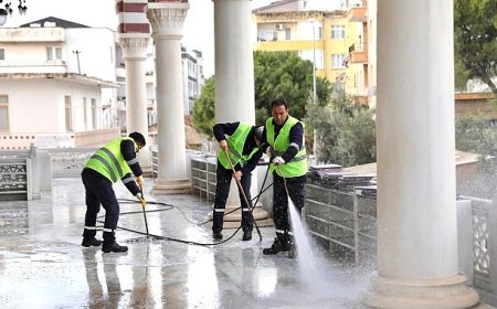 Didim’deki Camilerde Ramazan Öncesi Temizlik Çalışmaları Yoğunlaştırıldı