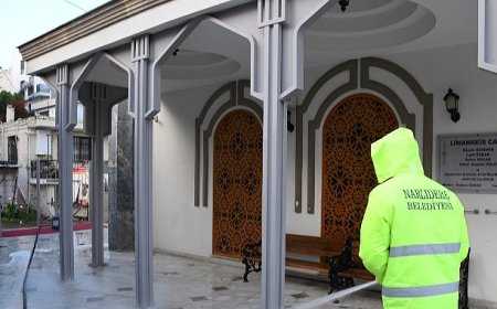 Narlıdere Belediyesi’nden Camilerde Temizlik Çalışması