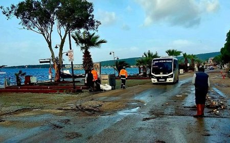 Ayvalık’ta Lodos Alarmı: Ekipler Sahada, Çalışmalar Aralıksız Sürüyor
