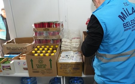 Milas Belediyesi Gıda Kolisi Dağıtımlarını Sürdürüyor