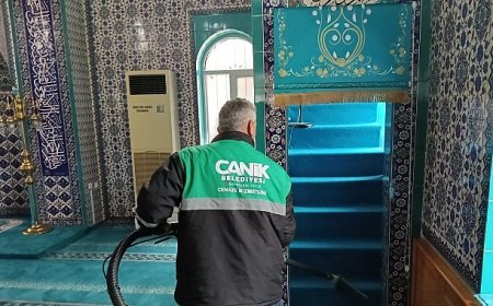 Canik'te Camiler Ramazan'a Hazır