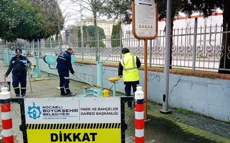 Büyükşehir’den spor aletlerine periyodik bakım
