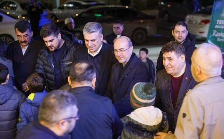 Başkan Pekyatırmacı Kibrit Camii’nde vatandaşlarla bir araya geldi