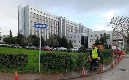 Hastane bahçeleri Büyükşehir’le daha güzel