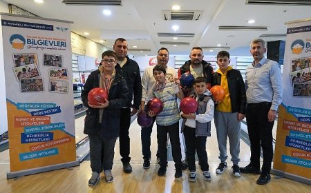 Bilgievleri’nden baba-oğul bowling turnuvası