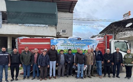 Başkan Çerçioğlu’nun Küçük Üreticilere Yem Destekleri Devam Ediyor