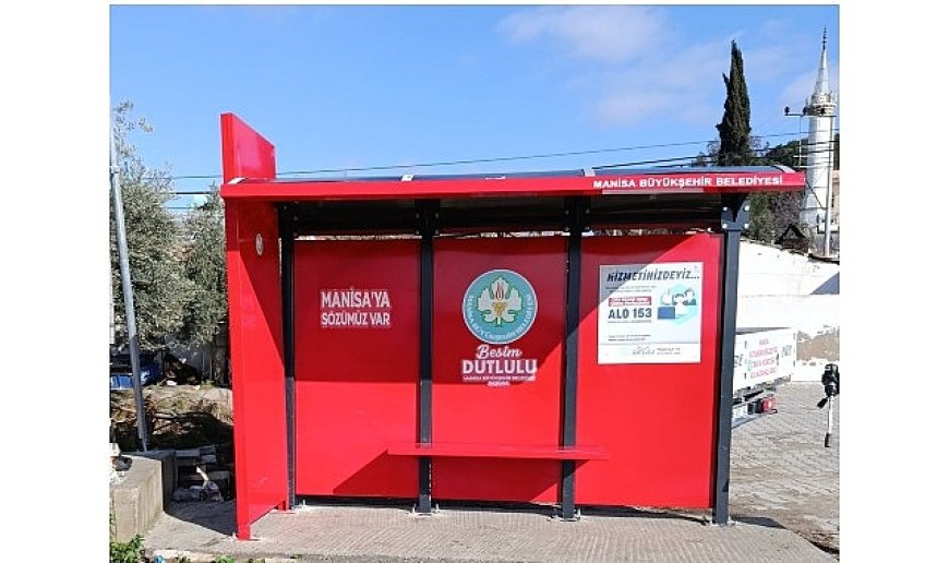 Manisa’da Toplu Taşıma Duraklarına Modern Dokunuş