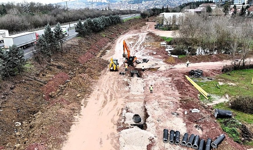 Alikahya TEM Bağlantı Yolu’nda çalışmalar tam gaz