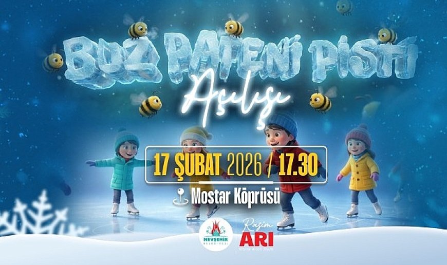 Nevşehir Belediyesi Buz Pateni Pisti Yarın Açılıyor