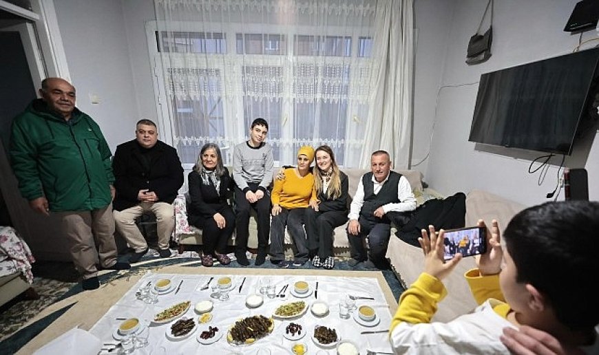 Başkan Mutlu iftar sofrasına konuk oldu