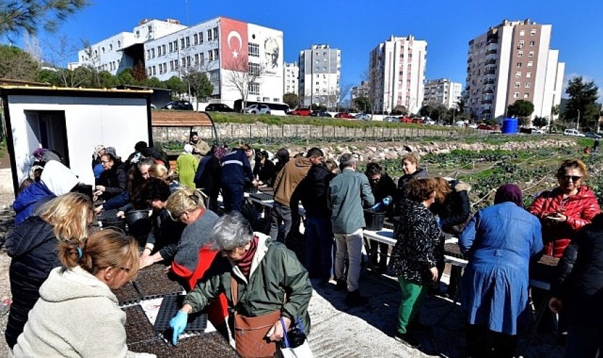 Bornova’da toprak kadınlarla canlanıyor