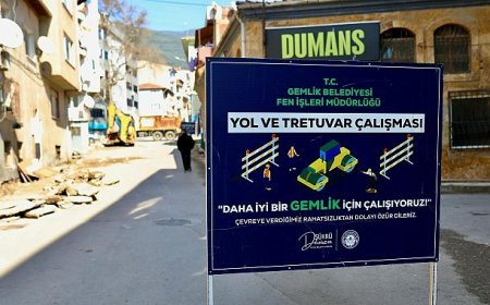 Gemlik'in Köklü Caddesi'nde Önemli Çalışma