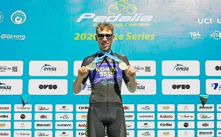 Büyükşehir Belediyespor Bisiklet Takımı Sporcusu Mustafa Tarakçı’dan Çifte Şampiyonluk