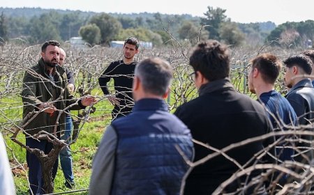 Buca’nın bağlarında geleceğin ziraat mühendisleri yetişiyor