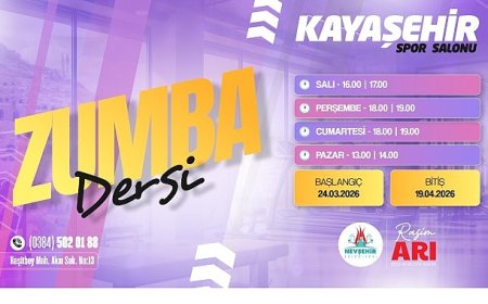 Nevşehir Kayaşehir’de Zumba Dönemi Başlıyor