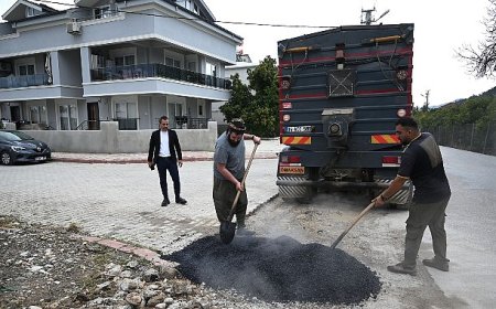 Kuzdere’de yama çalışmaları sürüyor