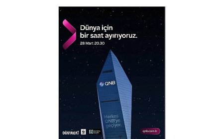 QNB Türkiye, Dünya Saati kapsamında Kristal Kule’de ışıklarını bir saatliğine kapattı