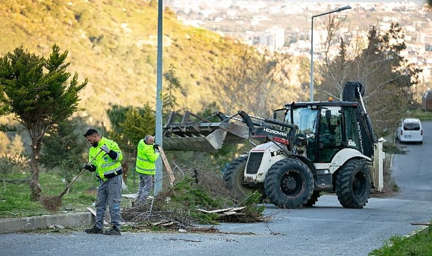 Narlıdere Belediyesi'nden kapsamlı bahar temizliği