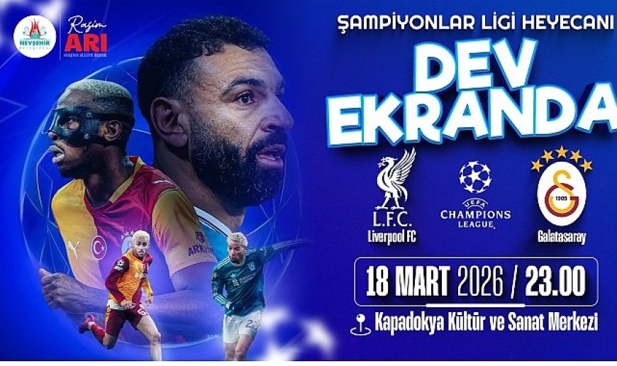 Dev Ekranda Liverpool - Galatasaray Maçı Heyecanı