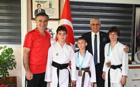 Kemer Belediyesi karate takımından iki madalya