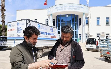 Hortum ve yağıştan zarar gören Kumlucalı çiftçilere sera naylonu desteği