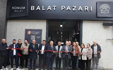Nilüfer’in 8’inci giyim pazarı Balat’ta açıldı