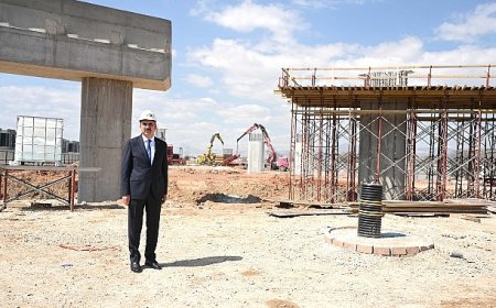 Başkan Altay İnşası Süren TÜMOSAN Kavşağı’nda İncelemelerde Bulundu