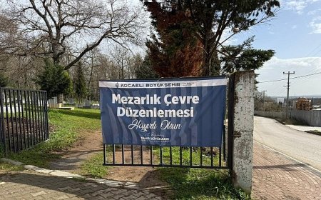 Pelitli Mezarlığı’nda tel çit ve panel uygulaması