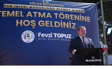 Fen İşleri Müdürlüğü Binasının Temeli Törenle Atıldı